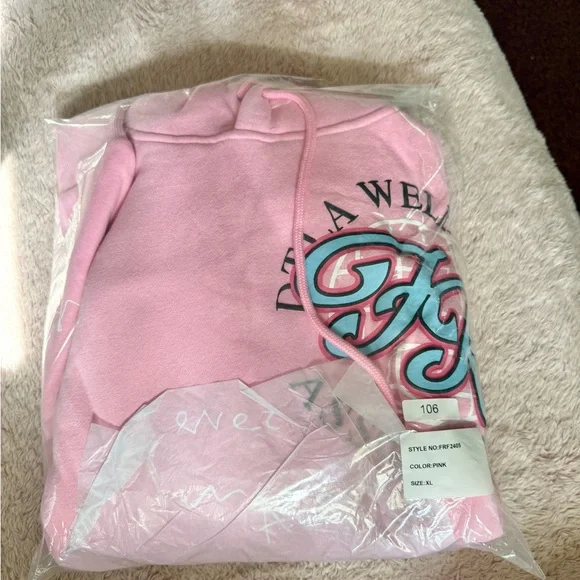 NWT FIRST ROW COLOR BLOCK COMBO ALL OVER GRAPHIC PRINT PUFF PRINT HOODIE XL - Picture 11 of 11